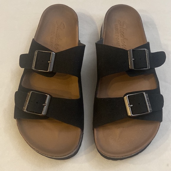 Women’s Two Strap Slip On Sandal - Picture 2 of 3